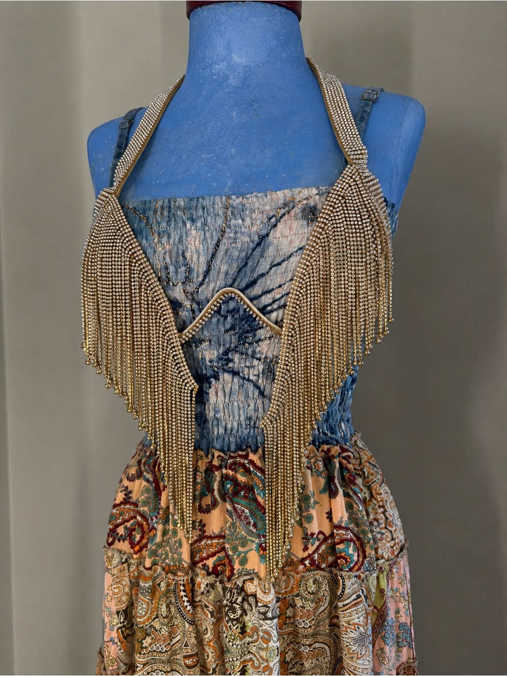 Golden Chainmaille Fringe Bustier